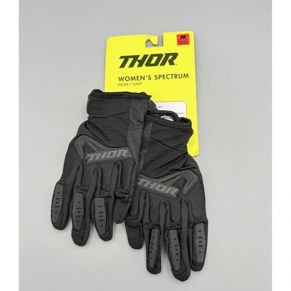 Thor Women's Spectrum Gloves Size M Black 3331-0196‎ New